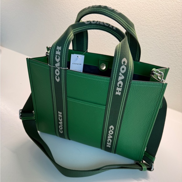 Coach Smith Tote Bag Kelly Green - Picture 9 of 11